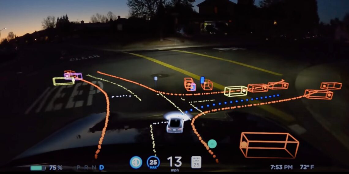 Nova interface da Tesla mostrará aos motoristas como a direção autônoma funciona: “mente do carro”